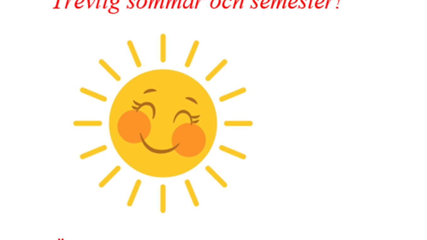 Sommarhälsning Stsf