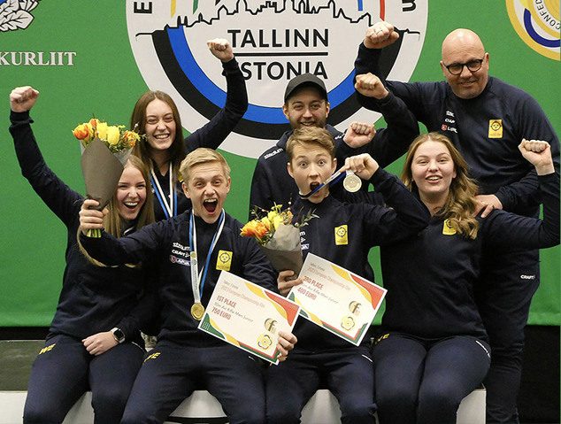 Em 10 m Tallin; Gevärsjuniorerna firar dubbla EM-medaljerna